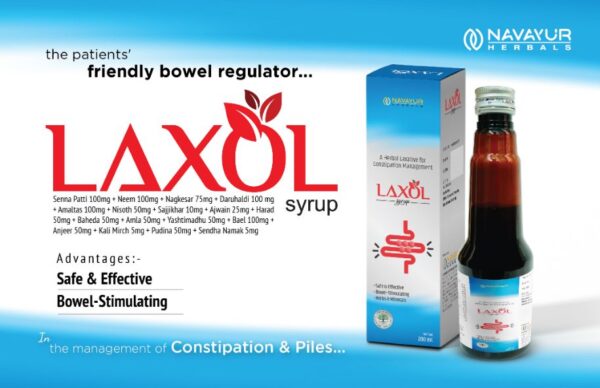 Herbal Laxative Syrup for Constipation Management